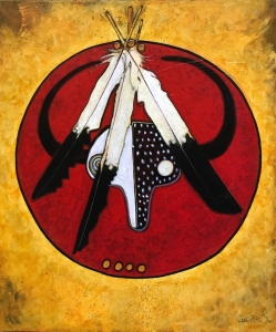 Buffalo Skull Shield