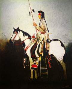 Crow Man on War Horse