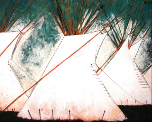 Crow Tipis on the Big Horn