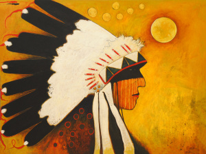 Jack Rabbit Runs - Crow Indian Man