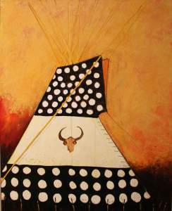 Painted Northern Plains Style Tipi