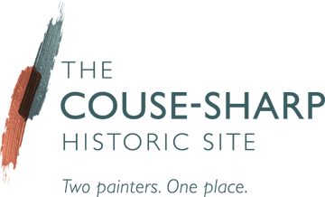 Two painters, one place text