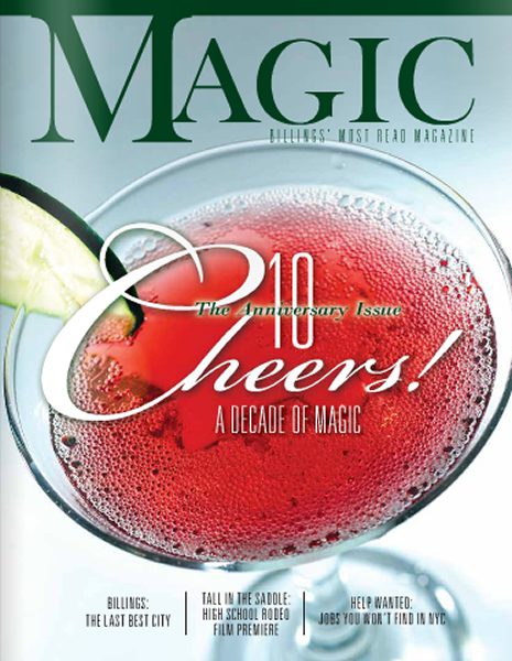 Celebratory drink with lime garnish