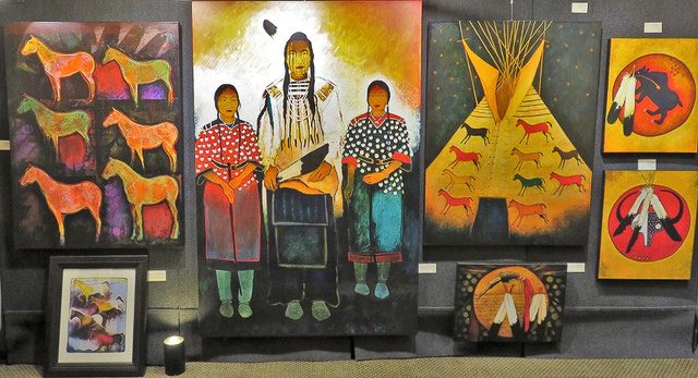 A small white dog in a stroller outside a clothing store.