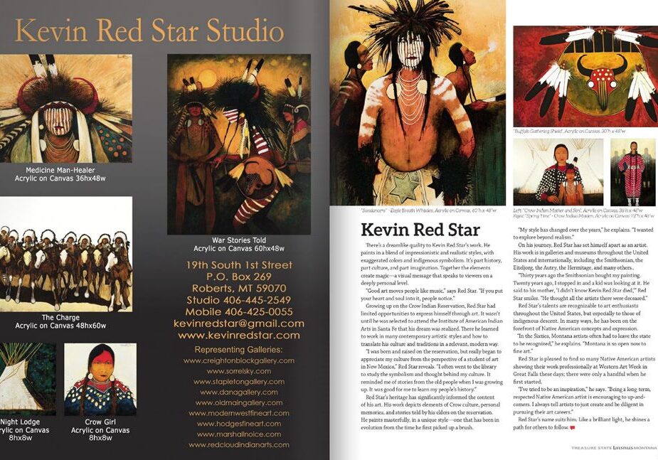 Kevin Red Star Studio artwork display