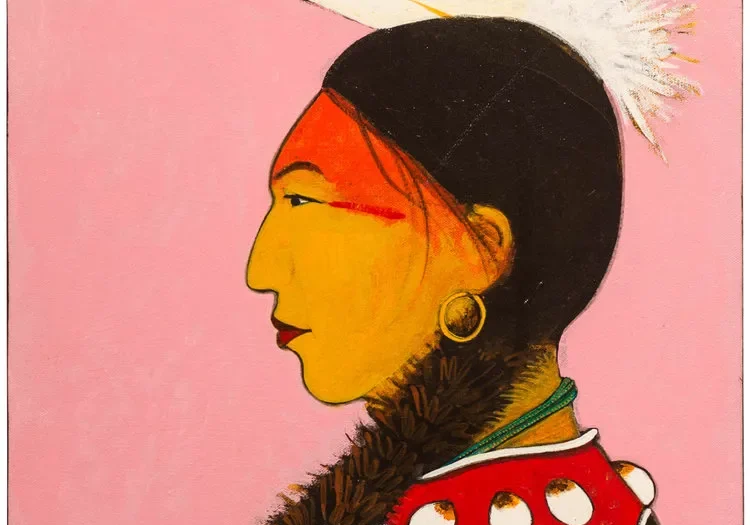 Profile of a person in traditional attire